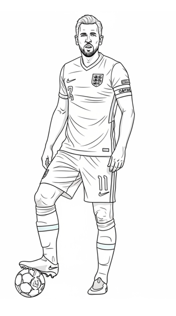 Colorir Harry Kane