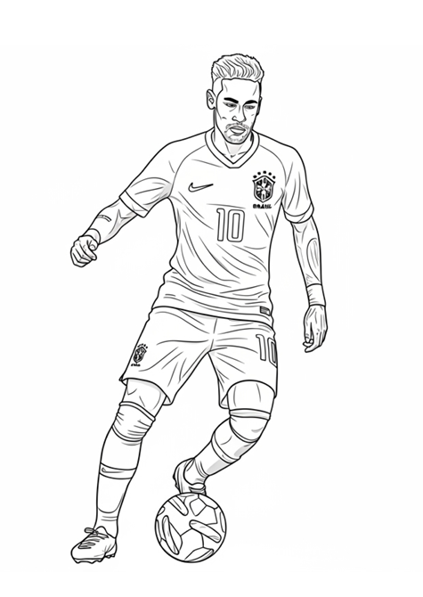 Colorir Neymar Jr.